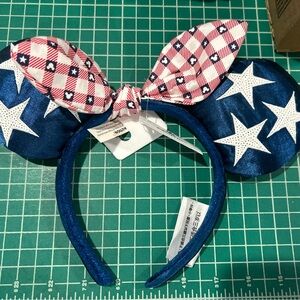 NWT Disney Ears Americana Red, White and Blue